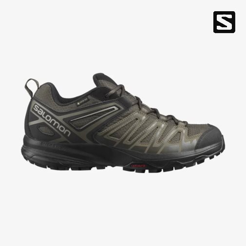 Olive Salomon X Crest GTX Men's Hiking Shoes | IE FT1358